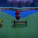 There’s no real way to kiss in Animal Crossing, so this is as close as me it gets for me and my fiancé.